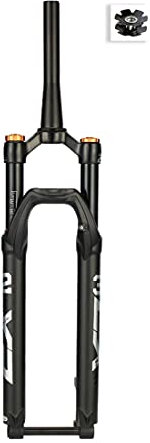 VPPV 27,5 29 Zoll MTB Luft Vorderrad Gabel, Magnesiumlegierung 1-1/2” Gabelschaft Konischem Rohr Luftdruck Stoßdämpfer Federweg 120 mm (Size : 29 inch)