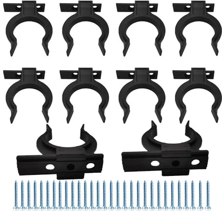 Panxef Ganci per Zoccolo Cucina 10 pcs Fissaggio per Battiscopa con 30 Viti, Ganci Battiscopa Cucina Clip per Zoccolo da Cucina Ganci per 32-42 mm Fissaggio Battiscopa Mobili Cucina