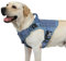 rabbitgoo No Pull Hundegeschirr Mittlere Grosse Hunde, Taktische Brustgeschirr mit MOLLE Griff Metallschnallen, Atmungsaktiv Militär Sicherheitsgeschirr, Verstellbares Gepolstert Hundeweste, M Blau