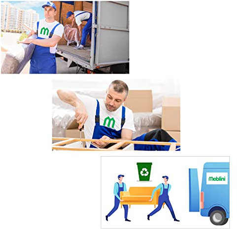 MEBLINI Zusatzleistung - Option 3: Lieferung in die Wohnung + Montage + Demontage und Entsorgung des Alten Bettes (nur Boxspringbett, Ecksofa, Sofa)