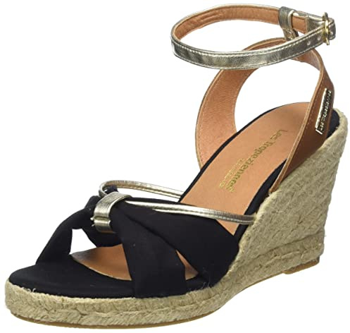 LES TROPEZIENNES PAR M. BELARBI Damen blond Sandale, Schwarz, 38 EU