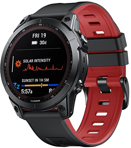 ANBEST Cinturino Compatibile con Garmin Fenix 6X PRO/Fenix 5X/Fenix 7X Cinturino, Ricambio a Sgancio Rapido da 26mm Cinturino per Fenix 6X/Enduro/Enduro 2/Descent MK1/Tactix Delta/Fenix 3/Fenix 3HR