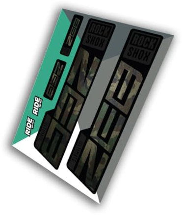 Ride Decals RockShox Zeb Ultimate Decal Kit | Camo | 2021 Matte