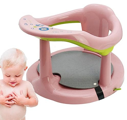 Youpo Badewannensitz Baby - Duschsitz Für Kleinkinder | Badesitz Baby, Rutschfester 6-18 Monate Babypartystuhl Für Frischgebackene Eltern, Multifunktional, Kippsicher, Hitzebeständig, Hautfreundlich