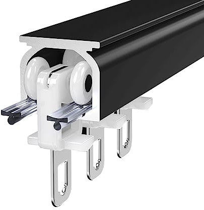 LIYI929GP Curtain Track, Aluminium Vorhangschiene 1 Läufig, Decken- Oder Wandmontage, Schienen Schiebetür Laufschiene Ruhig Privat, Duschvorhangschiene, Raumteiler, Krankenhaus-Vorhangschienensystem