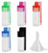 5 Pcs Spice Powder Tool, Glass Bottle with Micro Funnel, Waterproof Small Glass Bottles Storage Spice, Sniffing Kit, Small Glass Snuff Bottles, Snuff Spoon Vial for Travel Outdoor (Random Color)