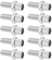 ECSiNG 10 tornillos de ajuste de barril de freno de bicicleta M6, accesorios de cierre de palanca de freno para bicicletas, motocicletas, scooters, color plateado