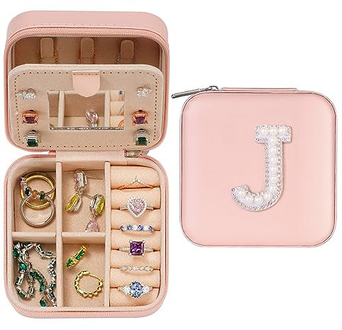Parima Reise Schmuck Organizer für Damen | Schmuckkästchen Mit Halskette, Ohrringe und Ring Organizer | Geschenk für Frauen