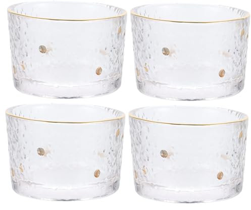 LABRIMP 4stücke Japanischer Stil Sake-Glas Trinkbecher Teetasse Hitzebeständig Glas Tasse Becher Für Tee Und Sake