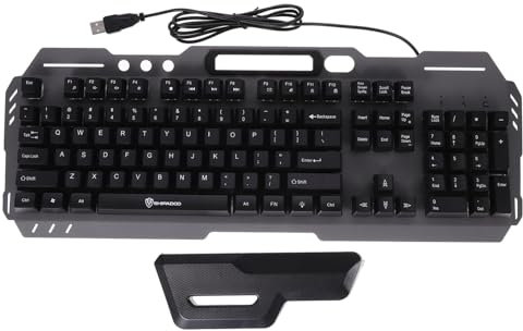 KONTONTY USB Keyboard Teclas Retroiluminado Teclado Mecánico para Accesorio para Pc y Laptop Diseño Ergonómico y Resistente