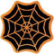 Haowul Spinnennetz-Badematte, Halloween, Goth, Teppich, 60cm x 60cm, Orange