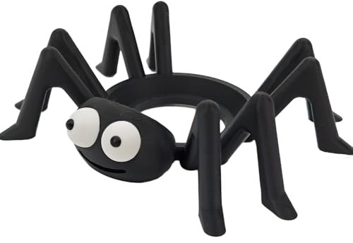 Halloween Spider Shape Holder for Alexa Echo Dot 4th / 5th Gen Smart Audio Speaker Bracket Holder Mount Stand (Black Eyes)