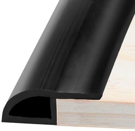 DAWRIS Floor Transition Strips Rubber Door Threshold Strip 35mm (W)*1m (L) Carpet to Laminate Door Strip Self Adhesive Carpet Tiles Edge Strip PVC Threshold Trim and Edgings Floor Edging Trim