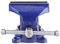 Robuster Schraubstock, 5-Zoll-Backenöffnung, Drehbare Basis mit Amboss für Werkstatt, Garage, 45#-Stahlbacken, Rautenförmige Rillen, Pulverbeschichtung (15,2 cm/6 Zoll)