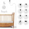 Gxpjycfob Support de Caméra Bébé Universel, Support Babyphone Universel, Flexible Rotation à 360°, Hauteur Réglable, Support de Moniteur Compatible avec la Plupart des Moniteurs de Bébé
