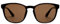 Superdry Damen Runde Sonnenbrille Schwarz/Braune Gläser 1SIZE