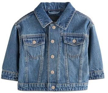 NEXT Jungen Standard Denim-Jacke aus 100% Baumwolle 62-140