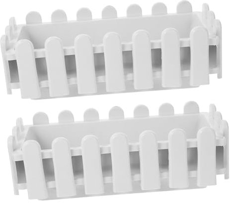 Abaodam 2pièces Jardinières Rectangulaires pour Plantes Extérieur Grandes Jardinières Extérieur pour Fenêtres Boîtes pour Plantes