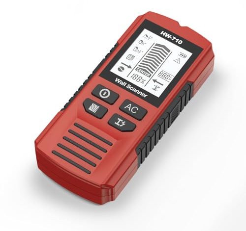 Leitungssucher 5 in 1 – Kabelfinder & Metallsuchgerät für Stromleitungen, Holzbalken & Eisen | Multifunktionaler Wandscanner & Detektor