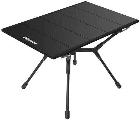 Naturehike campingbord fällbord av aluminium rullbart campingbord fällbart fällbart bord lätt för picknick fest trädgård vandring resor vikbart bord med bärväska för