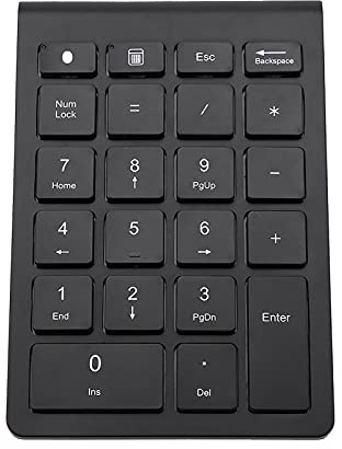 SUNGOOYUE Compact Black Numeric Keypad, Langlebige 22 Tasten Numpad für OS X PC, Tragbar für Studenten und Geschäftsfachleute