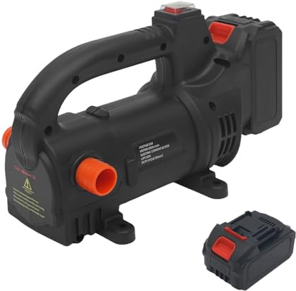 Charocean Pompe diesel sans fil 200 W sans balais 40 l/min avec batterie 4000 mAh et chargeur, pompe à carburant avec filtre et dérivation, pompe à huile pour jerricane, fût d'huile, diesel, kérosène