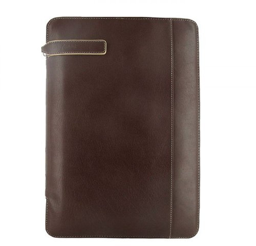 Filofax Holborn-Ordner aus Leder, A4, mit Reißverschluss, Braun