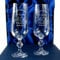 Engraved 40th Ruby Wedding Anniversary Crystal Glass Flutes Couples Personalised