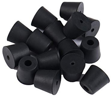 sourcing map 15pcs Rubber Feet Bumpers Furniture Table Amplifier Speaker Cabinet Leg Pads, D20x15xH17mm