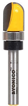 Yonico 14960q 1/4-Inch Radius Core Box Template Router Bit 1/4-Inch Shank