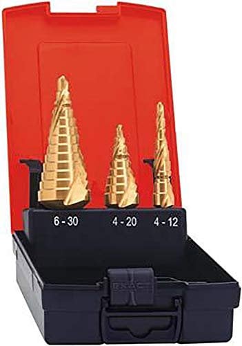 Format 7613200100 Universal-Stufenbohrer-Set, Spiralbohrer-Set, Schlitz-Spiralbohrer-Set, hsscon re...