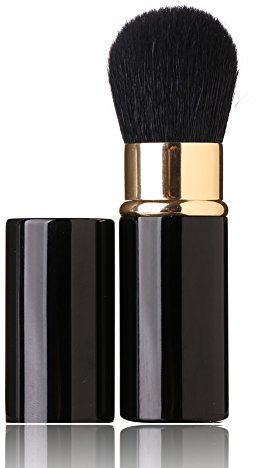 Pinceau de maquillage rétractable – Poils de chèvre – Portable Visage Poudre Libre Fond de Teint Mini Pinceau Blush Outil Cosmétique Beauté