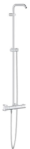 Grohe 26421000 New Tempesta Duschsystem mit Thermostat für Wandhalterung, Starlight Chrome