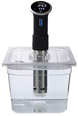 SousVideTools Container aus Polycarbonat, 11,6 l, mit Deckel passend für den Anova 2.0 Sous-Vide-Stick, durchsichtig, zum Garen, frei von BPA, nicht-haftend und spülmaschinengeeignet,
