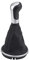 Keenso 5-Gang-Schaltknauf PU-Leder-Kunststoff-Schaltknauf Automatischer Hebelschaltknauf für MK2 Roomster, Schwarz, Leder und Kunststoff, 5 Geschwindigkeit, 0.2 kg, 1 Stück