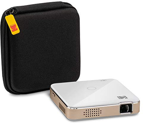KODAK Luma 150 Pocket Projector - Portable Movie Projector w/Built-in Speaker for Home & Office Produces Images Up to 150” for Anywhere Entertainment with EVA Travel Case