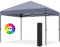 ABCCANOPY 3x3M Pop Up Gazebo Commercial Gazebo With Upgraded Roller Bag, 4 Weight Bags, Stakes and Ropes (Grey)