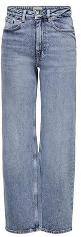 ONLY Damen Jeans 15234743 Medium Blue Denim 32-34