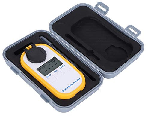 Pilipane Honig-Refraktometer,tragbares digitales Honig-Refraktometer für Honigzuckergehalt, Baume, Wasser 0 bis 90% Handheld Pocket Honig Zucker Konzentrationsmesser