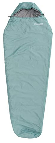 Where Tomorrow Schlafsack Small and Light - Ultraleicht 700g, kleines Packmaß 26x14 cm, ideale Wärmeregulierung - 220 x 80 x 50 cm - für Outdoor, Camping, Zelten - Hellblau