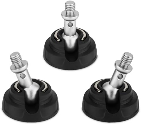 Stativ-Gummifüße mit 3/8-Zoll-Schraube, universelles Anti-Rutsch-Gewinde, große Stativfüße für 3/8-Zoll-Schraubenlöcher, Breite 50 mm, 3 Stück