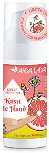 ARYA LAYA Kamille-Grapefruit Handpflege im 1er-Pack (1 x 50 ml): Küsst die Hand (Special Edition), für glatte, weiche Hände zum Verlieben. im praktischen Airless-Spender, vegan