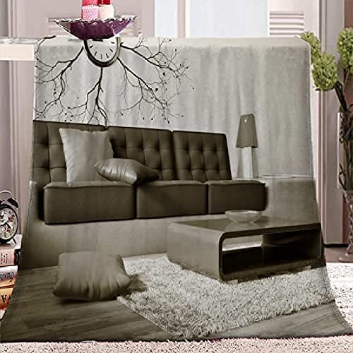 Wohn-Kuscheldecken Ledersofa,3D-Druck Kuscheldecke Flauschig Decke Wohndecke Warm Winter Weich Sofadecke Decke Couch Blanket Sofa überwurfdecke-130x150 cm