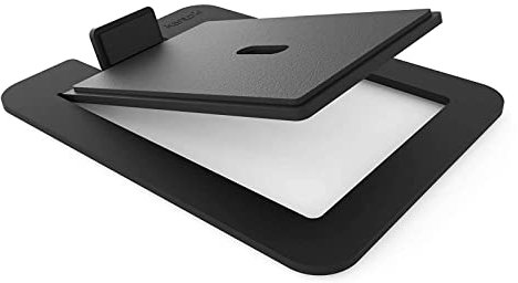Speaker Desktop Stands, Metal Tilted Speakers Storage Bracket Holder for Kanto's YU4 & Similar Size Speaker (Black-2)