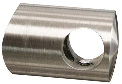 Querstabhalter zum Verbinden von Stab Ø 10 mm und Anschluss für Rundrohr Ø 33,7 mm Edelstahl V2A Traversenhalter Rohrclip Handlauf VA Treppengeländer Geländer Treppen Balkongeländer ...