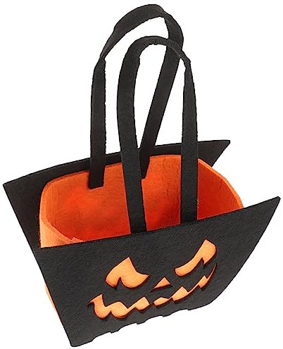jojofuny Borsa Porta Caramelle Di Halloween Borsa Porta Dolcetti in Tessuto Non Tessuto Bomboniera Per Dolcetto O Scherzetto