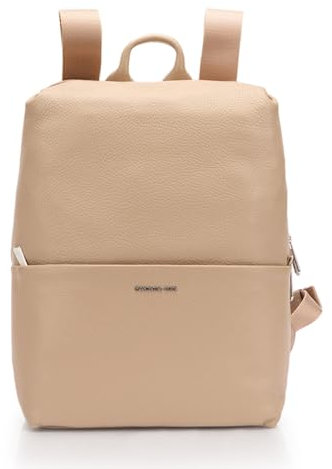 Mandarina Duck Mellow Leather Backpack Warm Taupe