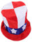 PACKOVE Independence Day Patriotic Hut Mit Amerikanischer Flagge Party-hut Für Kostümpartys Mottopartys Und Feierlichkeiten Robustes Material Einfach Zu Tragen Lagern Kreatives
