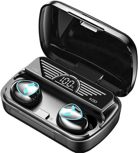 Wireless Earbuds Bluetooth Headphones Touch Control ENC Earphones HiFi Stereo Deep Bass Mini Ear Buds Built in Mic In-Ear Pods IP7 Waterproof LED Display for iPhone and Samsung