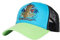 King Kerosin Herren Cap Trucker Cap Mesh Cap Honolulu Hawaii Tiki Stickerei Stitching Retro Vintage Tropical Snapback Surfer Kappe Honolulu